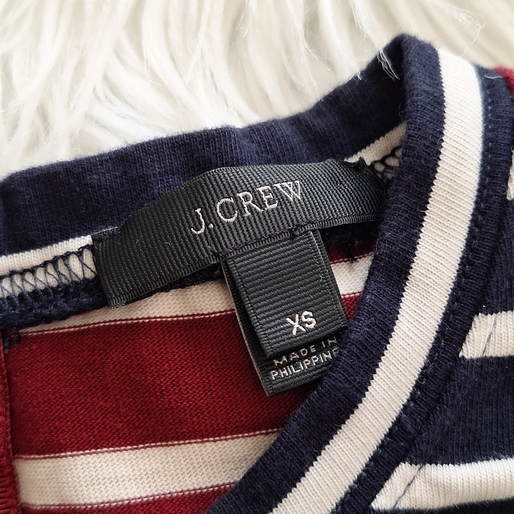 J.Crew Multi Color Mixed Stripe T-Shirt - Picture 12 of 16